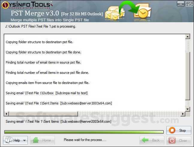 SysInfo PST Merge Software Small Screenshot 3